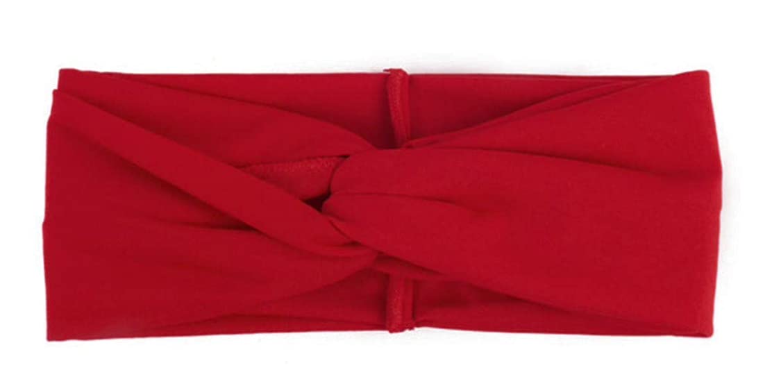 Elegant Red Twist Headbands for Women - Fashionable Hair Accessories for Work, Parties & Everyday Wear