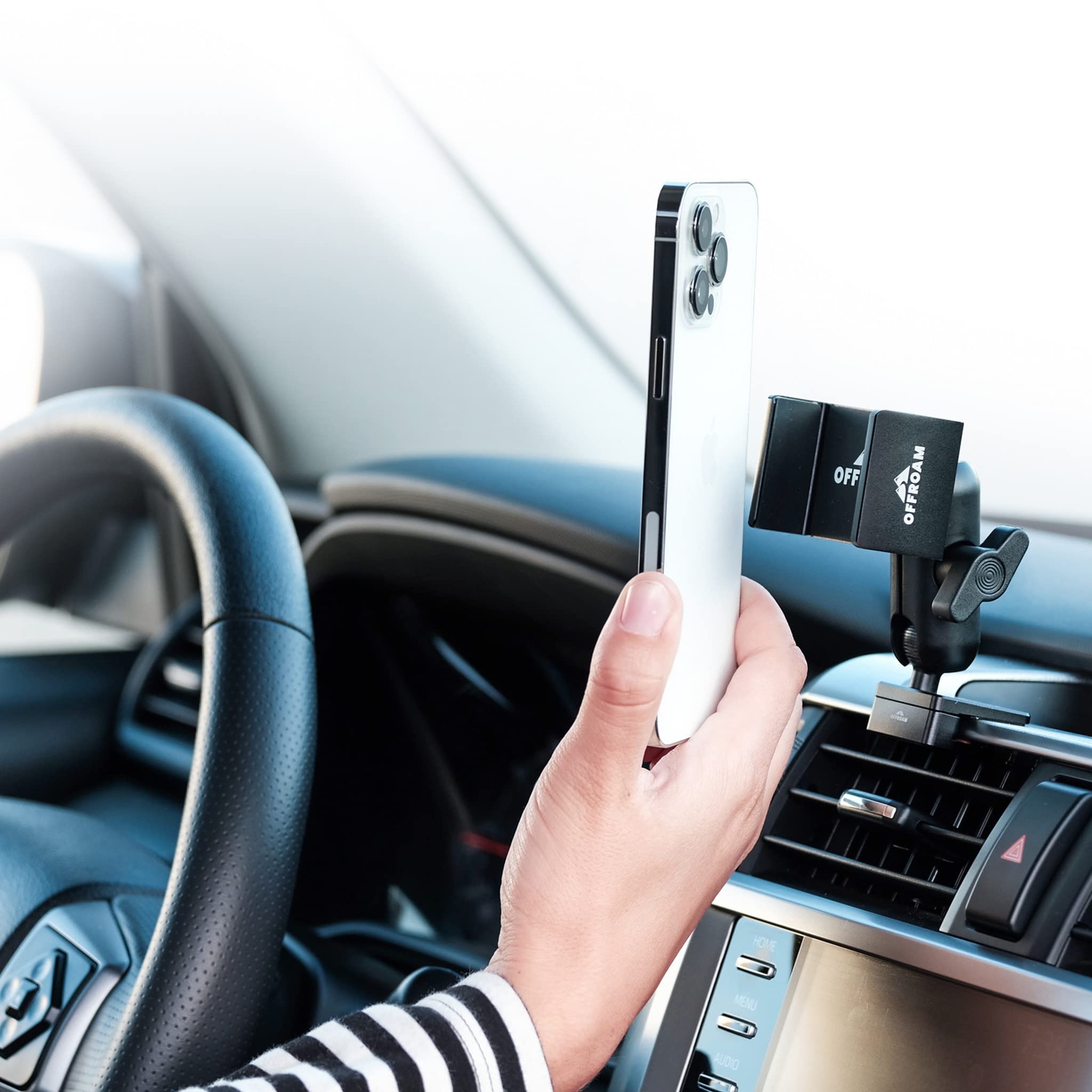 Off-Road Phone Mount for Toyota 4Runner (2010-2024) - Heavy Duty Car Phone Holder for Off-Roading, Camping & Adventure Travel