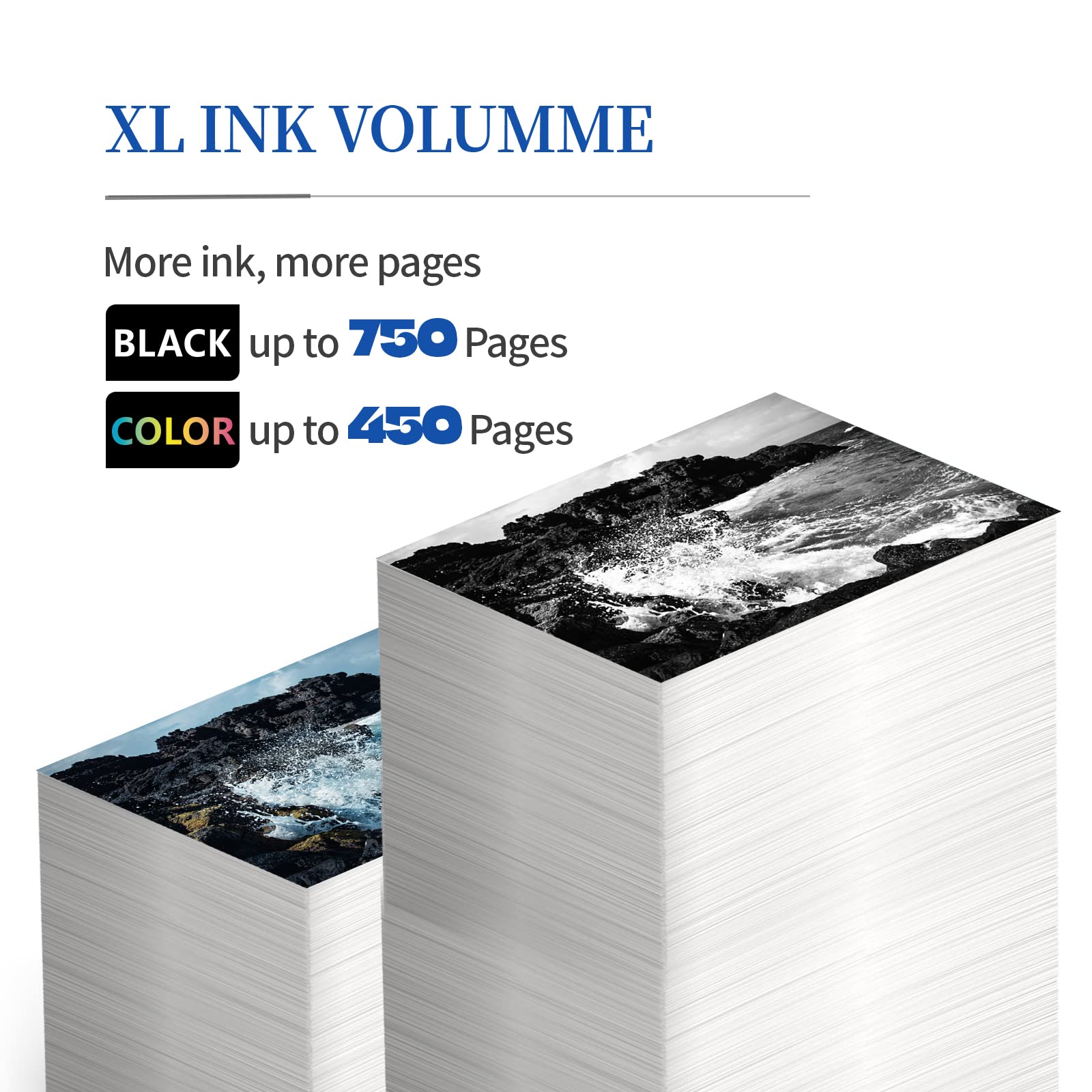 INKCLOUD Remanufactured Ink Cartridges Replacement for HP 67XL (2-Pack: 1 Black & 1 Tri-Color) - Compatible with HP Envy 2700/2755/4100/4155/6000/6055/6400/6455/6458 Series Printers - Perfect for Home Office Printing, School Projects & Small Business Documents