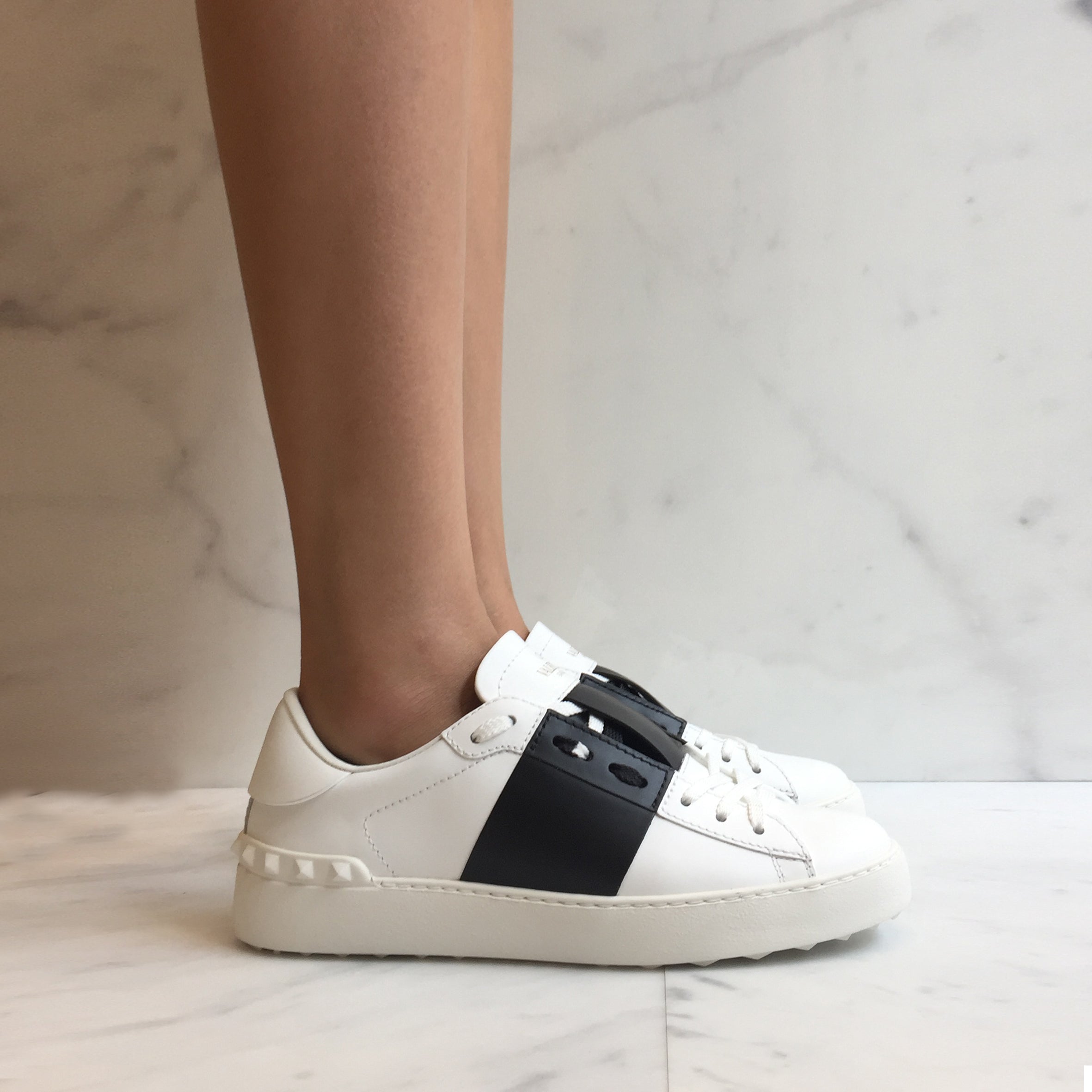 Open Sneaker - White & Black Breathable Casual Shoes for Men & Women | Perfect for Running, Walking & Gym Workouts