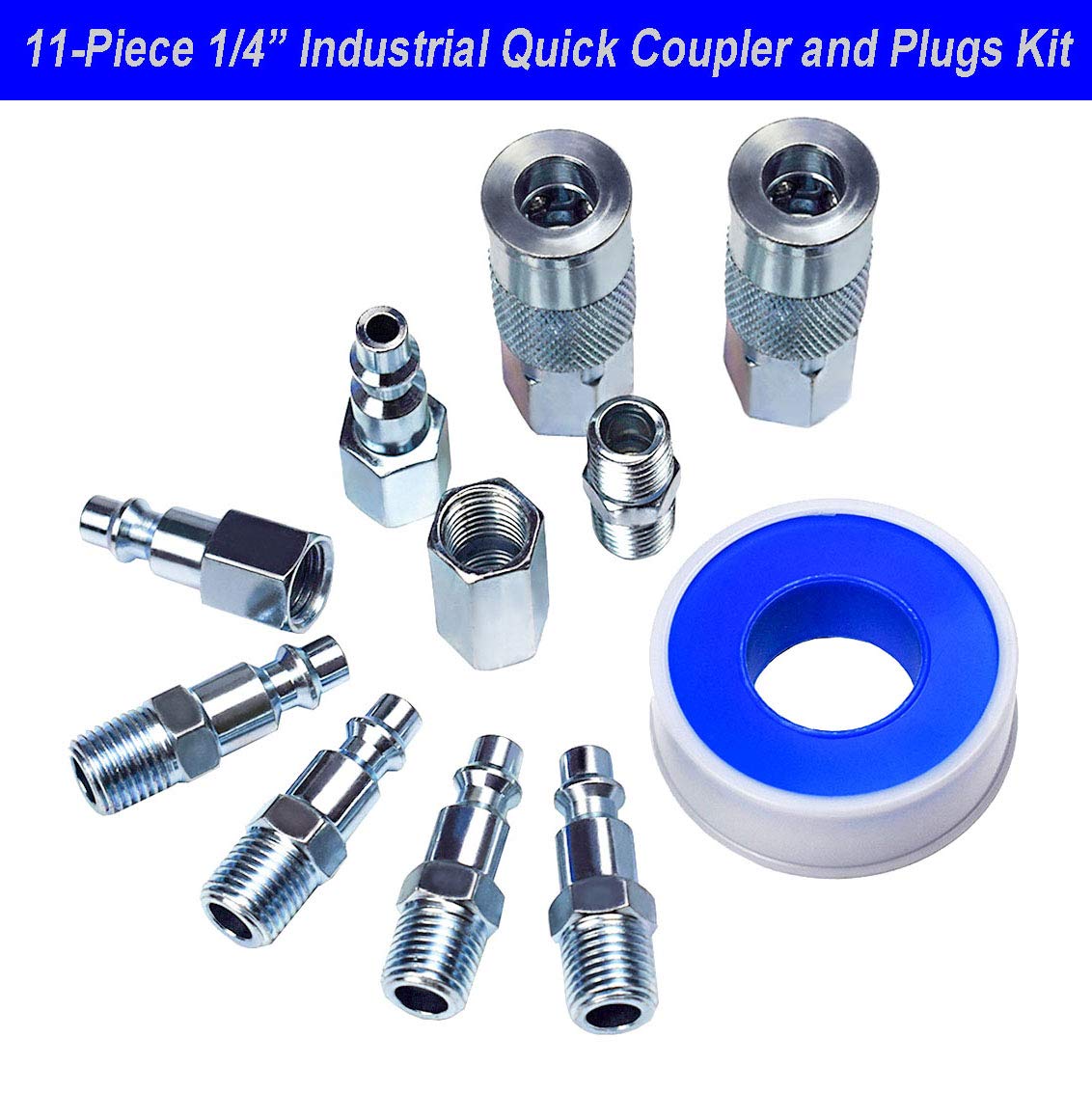 YOTOO 18-Piece Heavy Duty Air Compressor Accessory Kit - 1/4