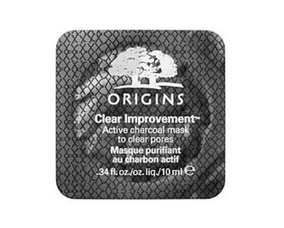 Origins Clear Improvement Active Charcoal Mask for Deep Pore Cleansing - Travel Size (0.5 oz) - Detoxifying Face Mask for Oily & Acne-Prone Skin - Perfect for Travel, Gym & On-The-Go Skincare Routine