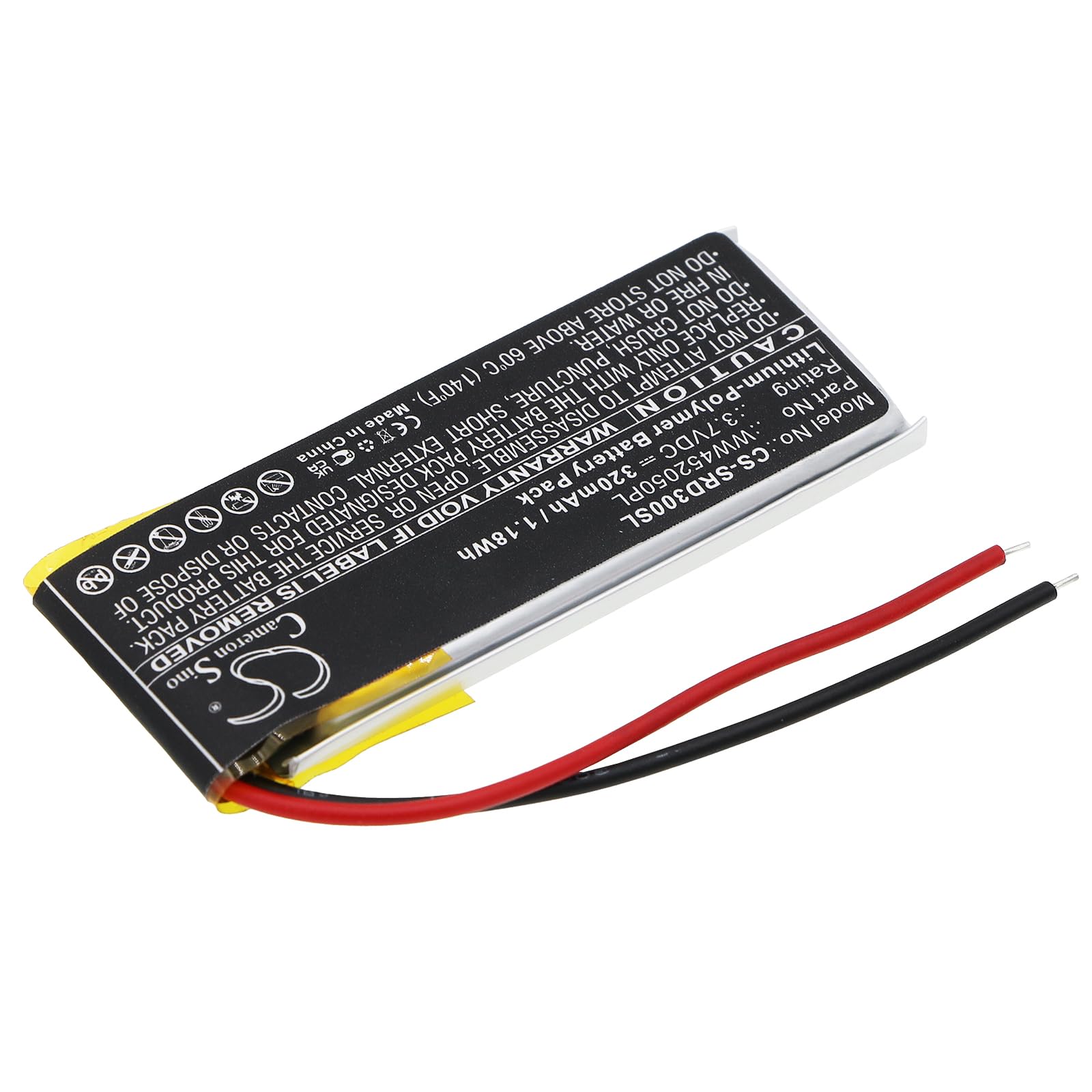 Original: Cameron Sino 320mAh Battery Compatible with Cardo Q1, Q3, Scala Rider Q3, Rider FM, Rider Solo   Optimized: Cameron Sino 320mAh Replacement Battery for Cardo Q1/Q3, Scala Rider Q3/FM/Solo - Long-Lasting Power for Motorcycle Bluetooth Headsets (Perfect for Long Rides & Outdoor Adventures)