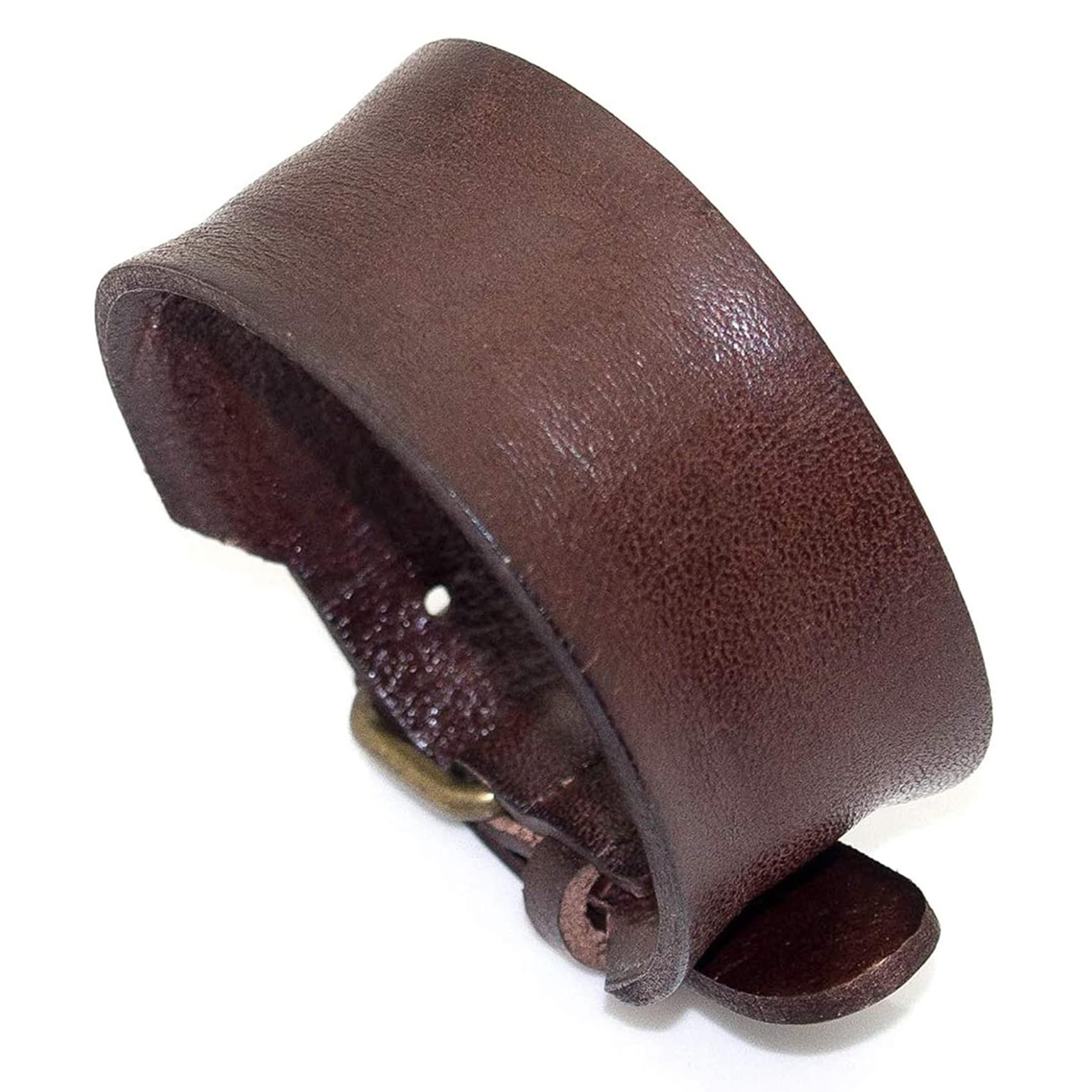 Punk Rock Adjustable Belt Buckle Bracelet - Faux Leather Arm Band Cuff Bracelet for Men & Women - Perfect for Concerts, Halloween Costumes & Gothic Fashion