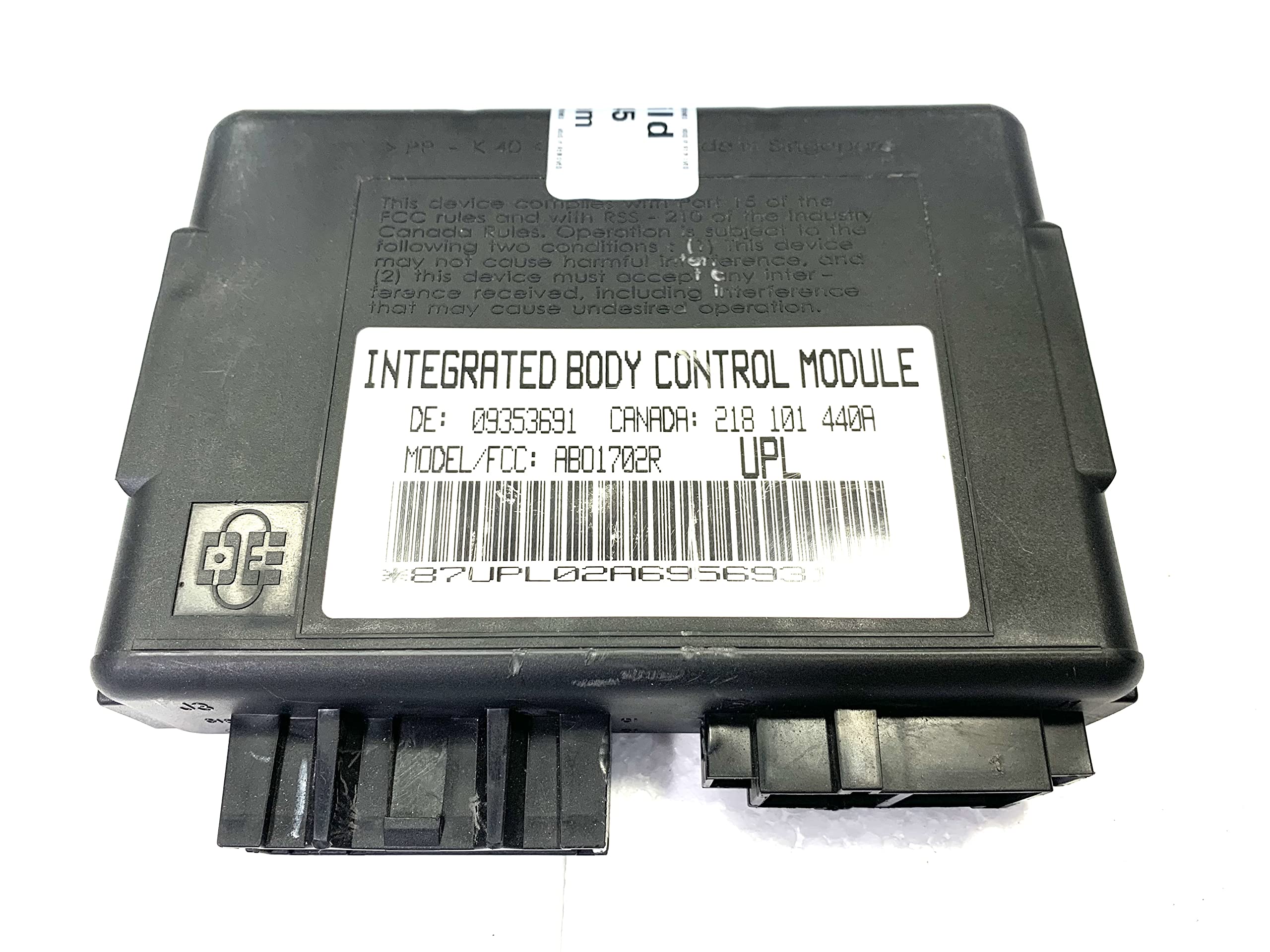Rebuilt Body Control Module (BCM) for 1999-2002 Chevrolet Camaro & Pontiac Firebird F-Body - Plug & Play Replacement Part #UPL 09353691 - Perfect for Electrical System Repairs & DIY Car Maintenance