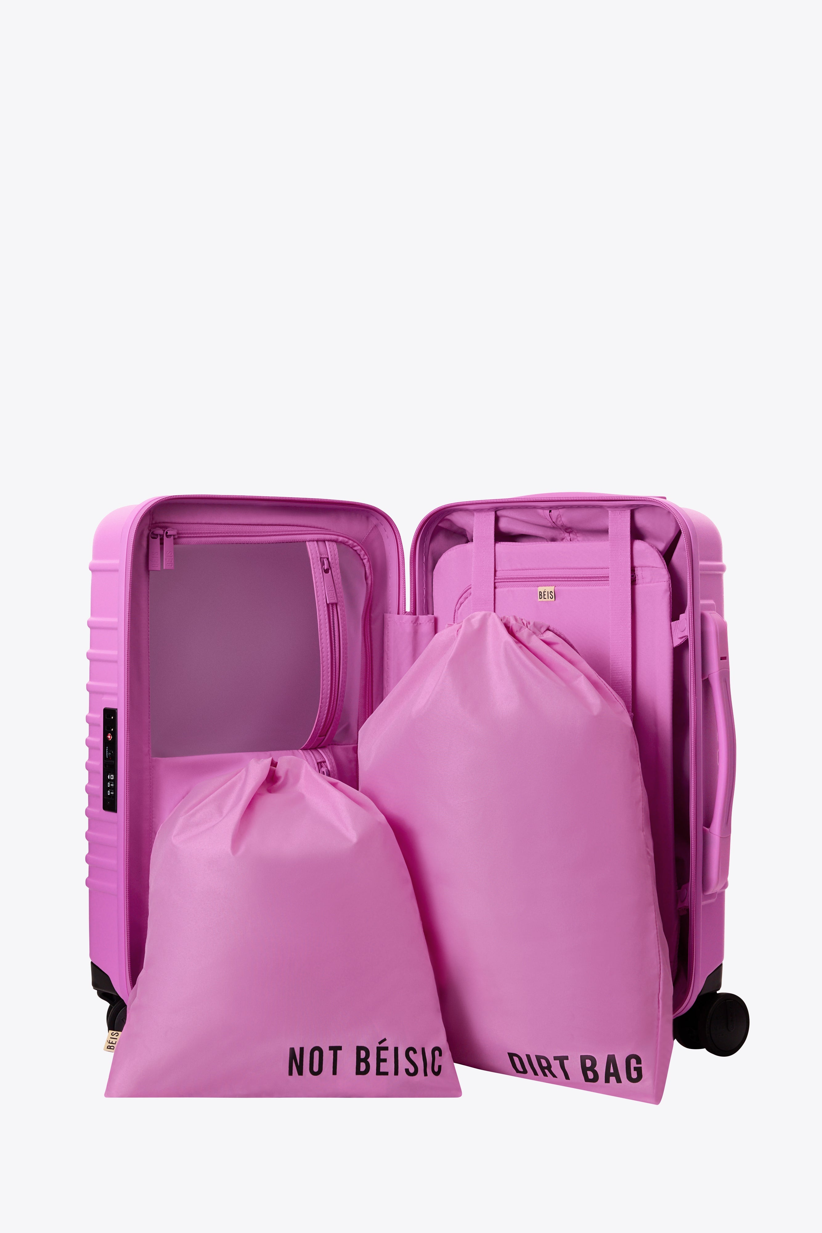 Berry Small Carry On Roller Luggage - Lightweight Compact Suitcase for Air Travel, Weekend Getaways & Business Trips