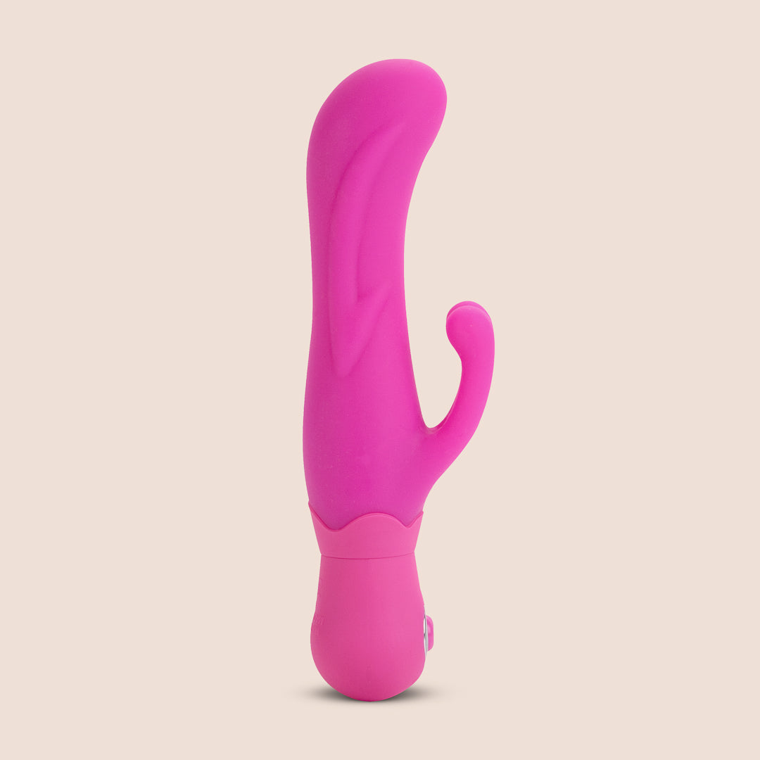Posh Double Dancer - Compact Silicone Rabbit Vibrator for Women | Powerful Dual Stimulation | Waterproof & Rechargeable | Perfect for Couples Play & Solo Pleasure