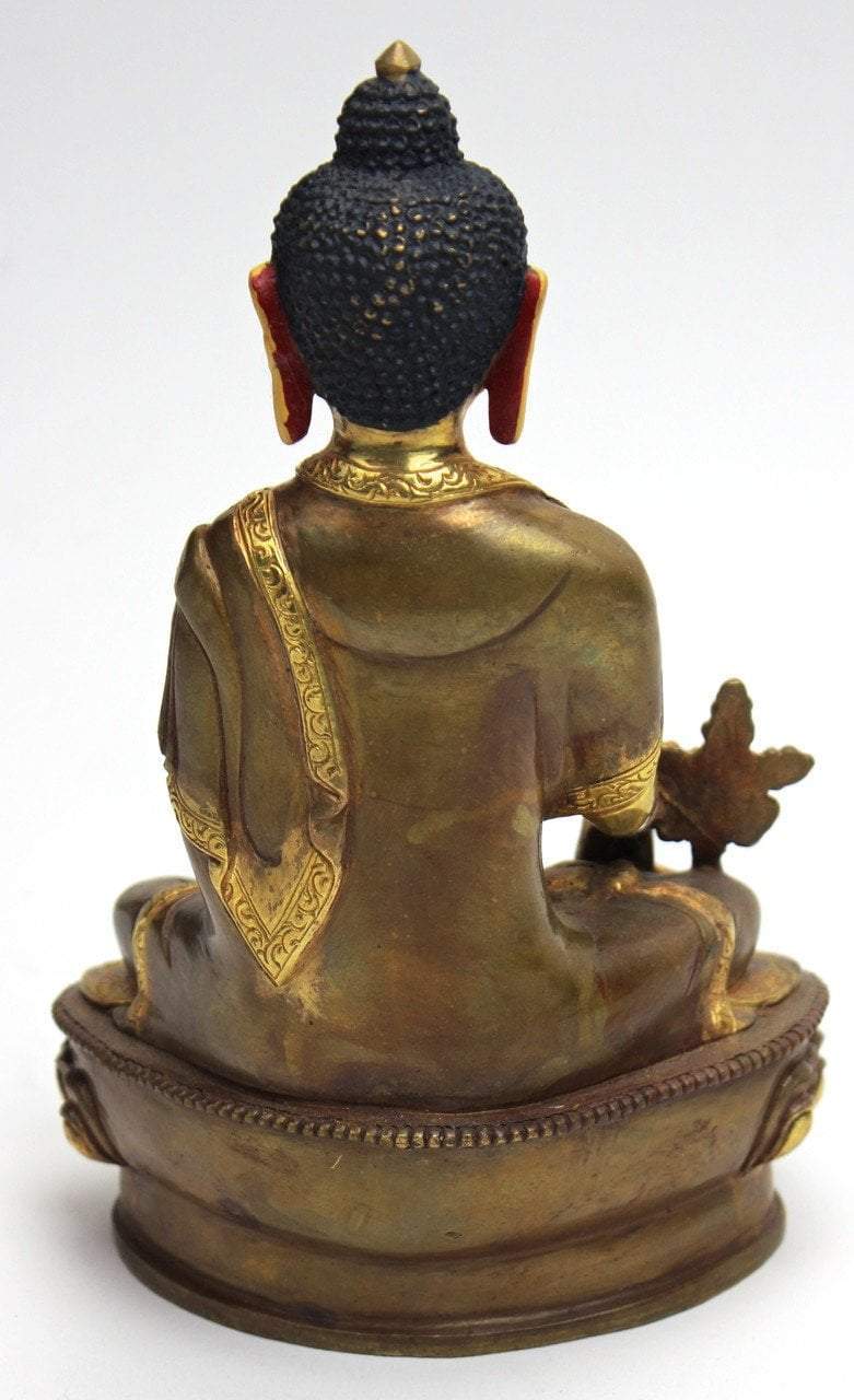 8 Inch Premium Medicine Buddha Statue - Handcrafted Buddhist Decor for Home Altar, Meditation Room & Spiritual Healing