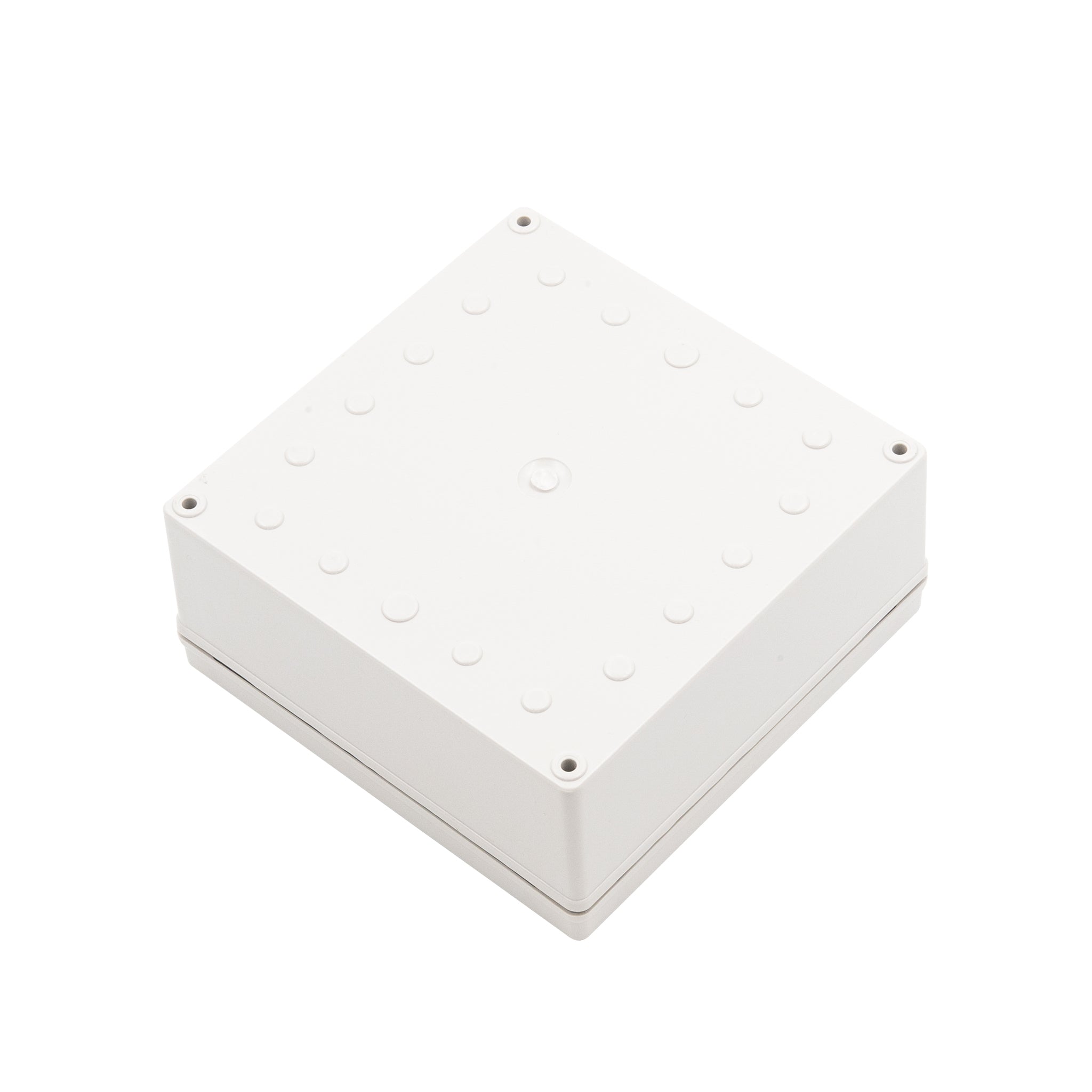 Boxco S Series 6.3 x 6.3 x 2.76 Inch (160x160x70mm) IP67 Waterproof Plastic Enclosure - IK08 Impact Resistant Polycarbonate Grey Case with Screw Mounting for Outdoor Electronics & Industrial Equipment Protection