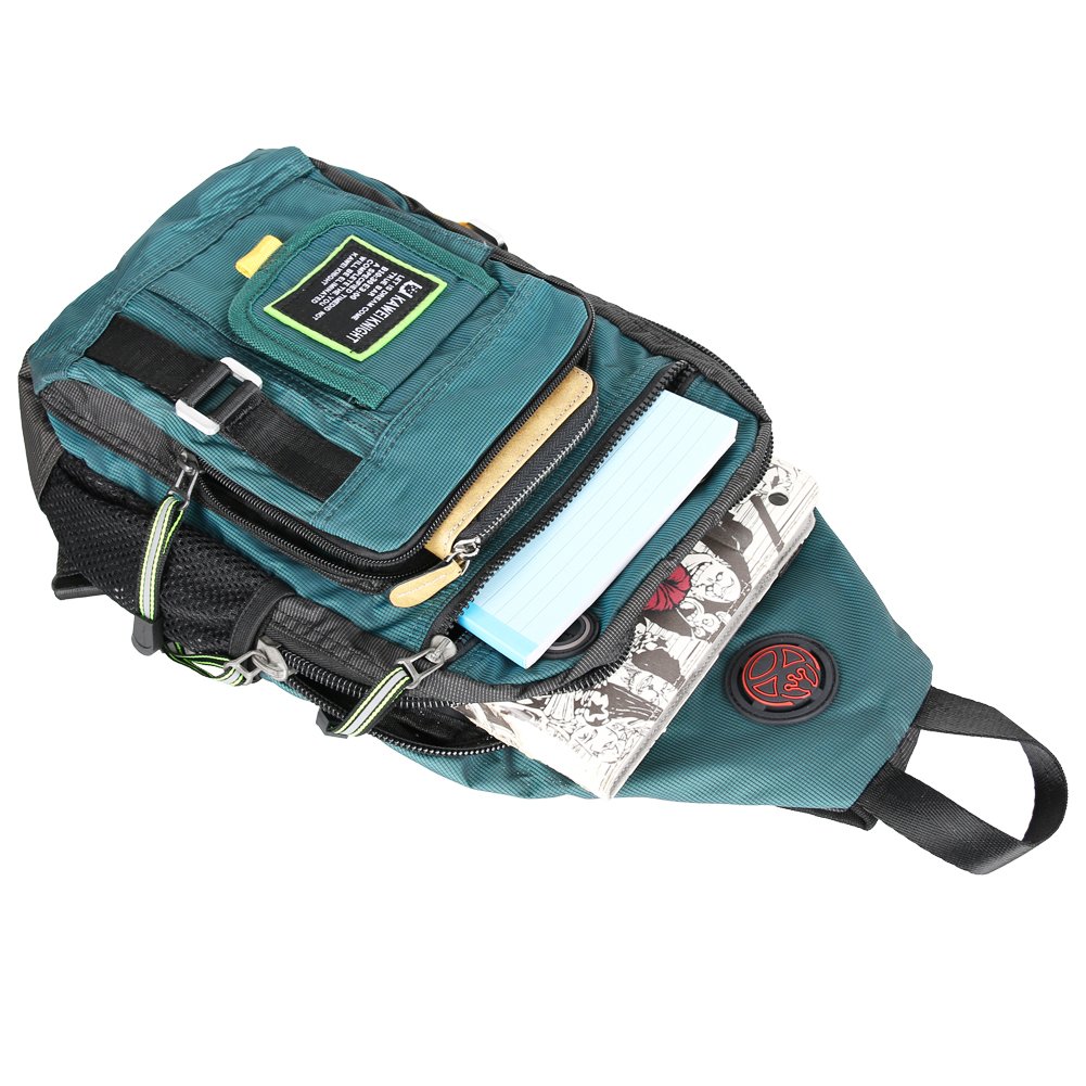 Stylish Crossbody Sling Backpack for Men & Women - Lightweight Water-Resistant Blue Shoulder Bag - Perfect for Travel, Hiking & Daily Commute