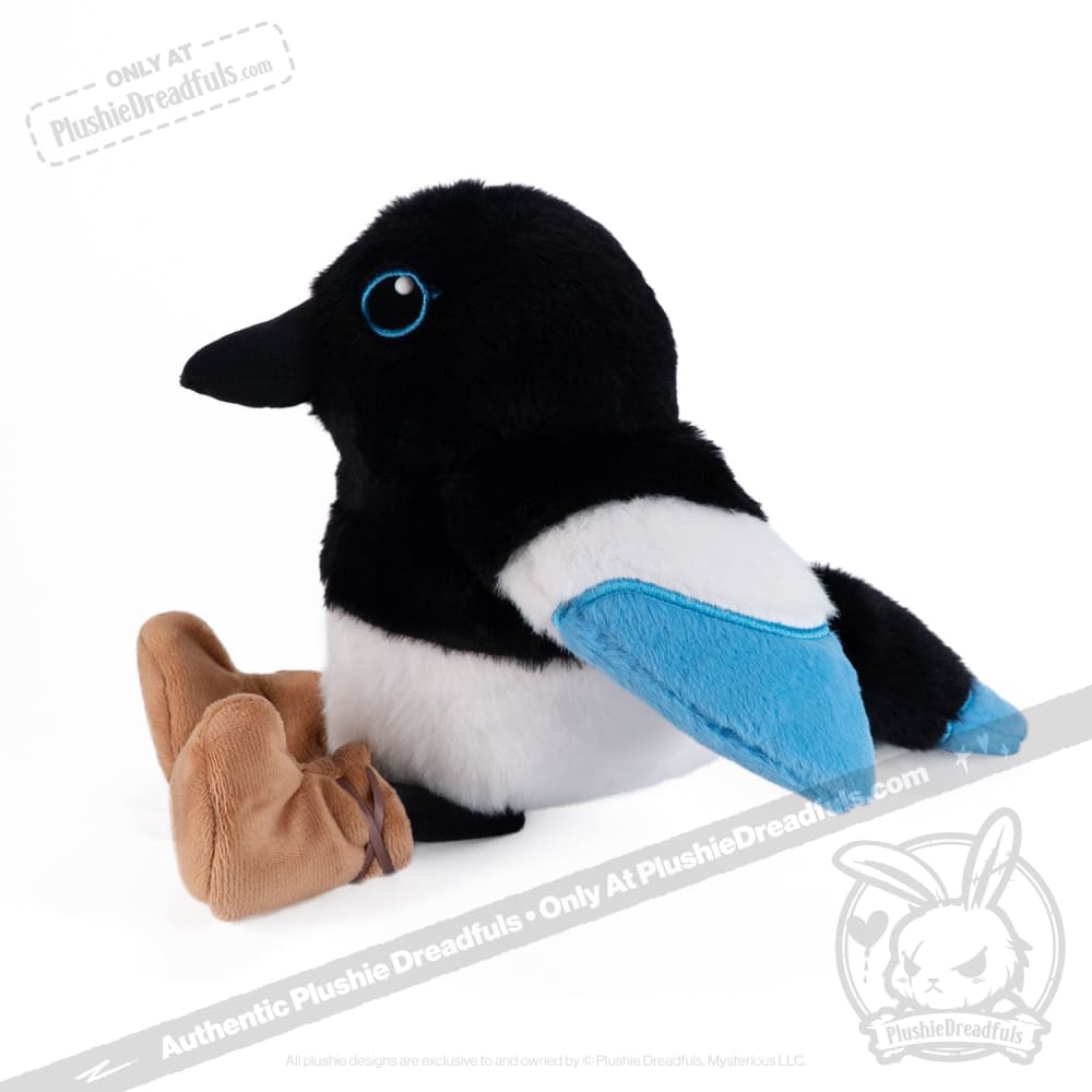 Plushie Dreadfuls Rocky Mountain Magpie Stuffed Animal - Soft Cute Plush Toy for Kids, Collectors & Home Decor | Perfect Gift for Bird Lovers & Nursery Decor