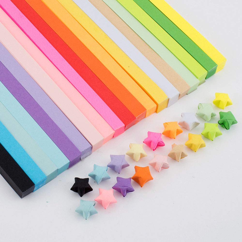 CMIOUEO Origami Star Paper Kit - 1350 Sheets in 27 Vibrant Colors for DIY Paper Stars, Wall Decor & Gift Wrapping | Perfect for Home Decoration, Party Favors & Craft Projects