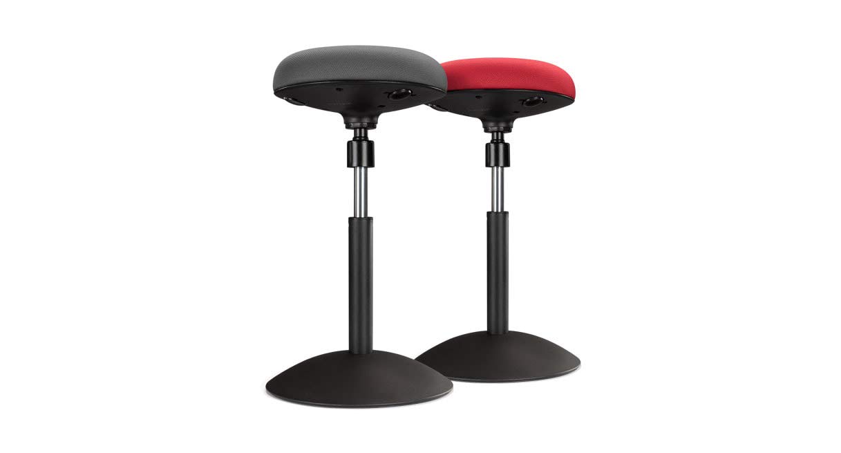 Uplift Red Donut Stool - Compact Seating for Home & Office