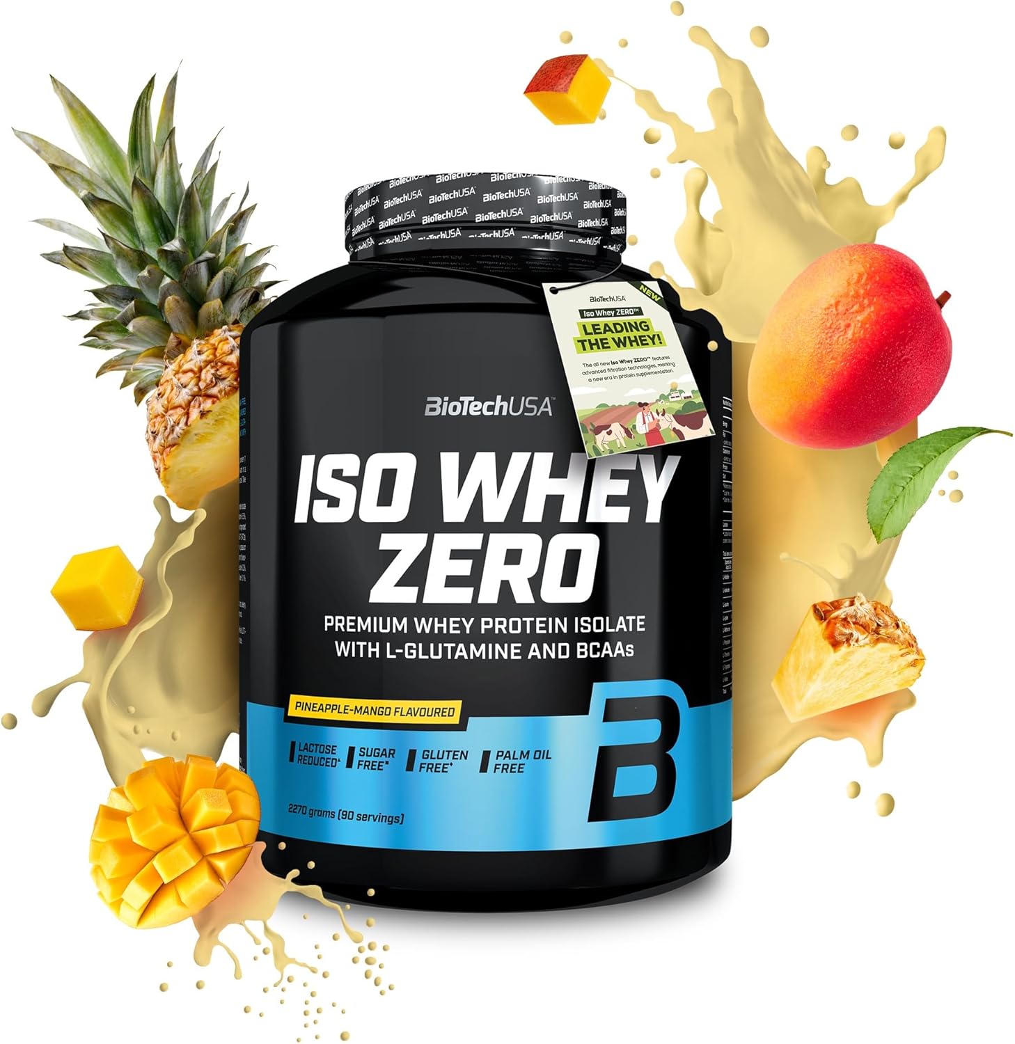 BioTechUSA Iso Whey Zero 2.27kg (5lbs) Premium Protein Powder - Low Carb, Lactose Free Whey Isolate for Muscle Recovery & Growth - Perfect for Post-Workout, Weight Loss & Fitness Enthusiasts