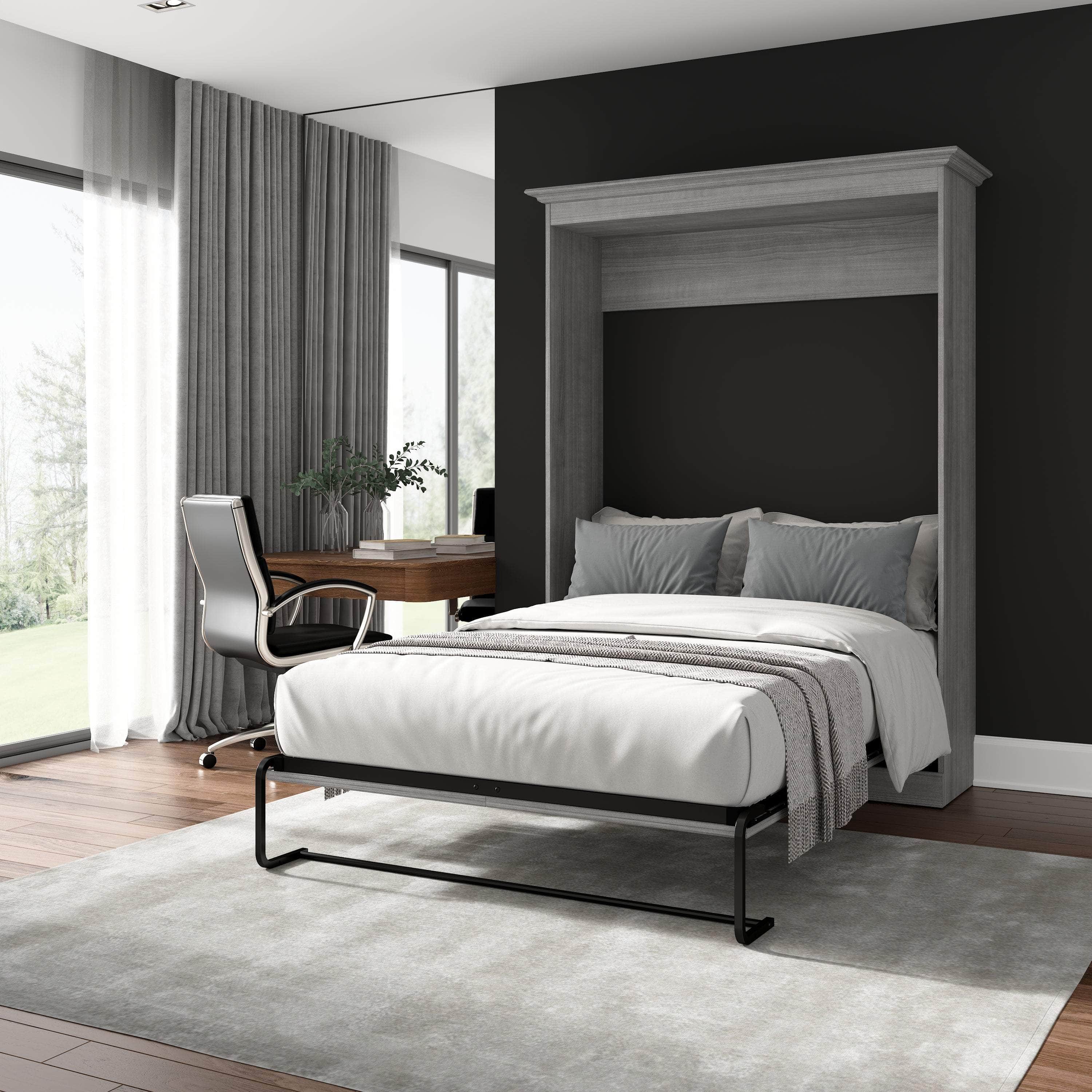 Space-Saving Full Size Murphy Bed with 3 Color Options - Perfect for Small Apartments, Guest Rooms & Home Offices