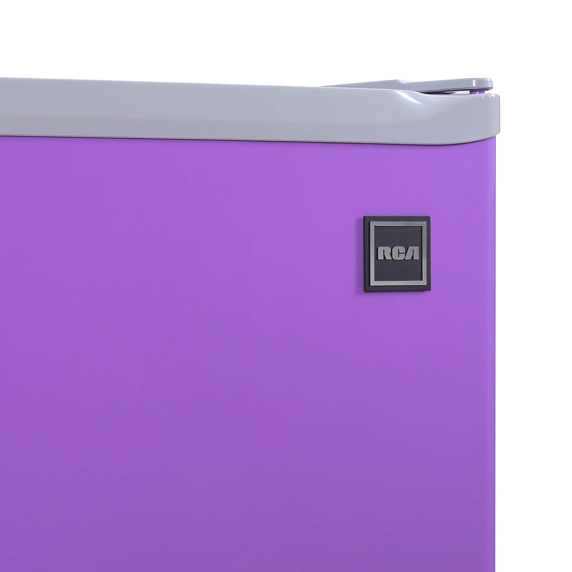 RCA RFR321-PURPLE 3.2 Cu Ft Compact Mini Refrigerator - Energy Efficient Small Fridge with Freezer for Dorm, Office, Bedroom & Apartment - Purple