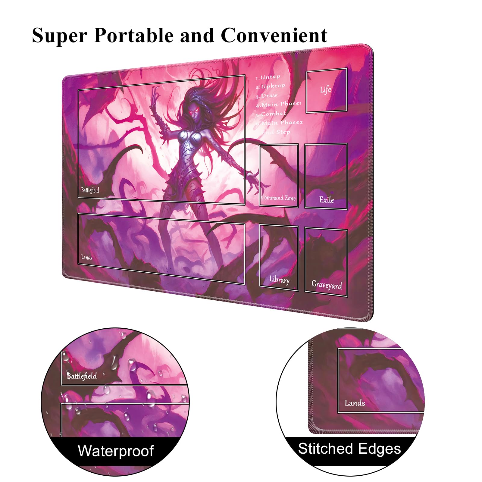 Premium MTG Playmat with Zones - 24
