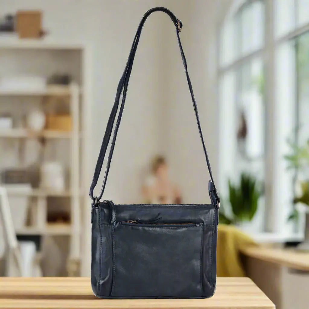 MET Crossbody Organizer Leather Bag for Women - Slim RFID Blocking Wallet Purse with Multiple Card Slots - Perfect for Travel, Shopping & Everyday Use