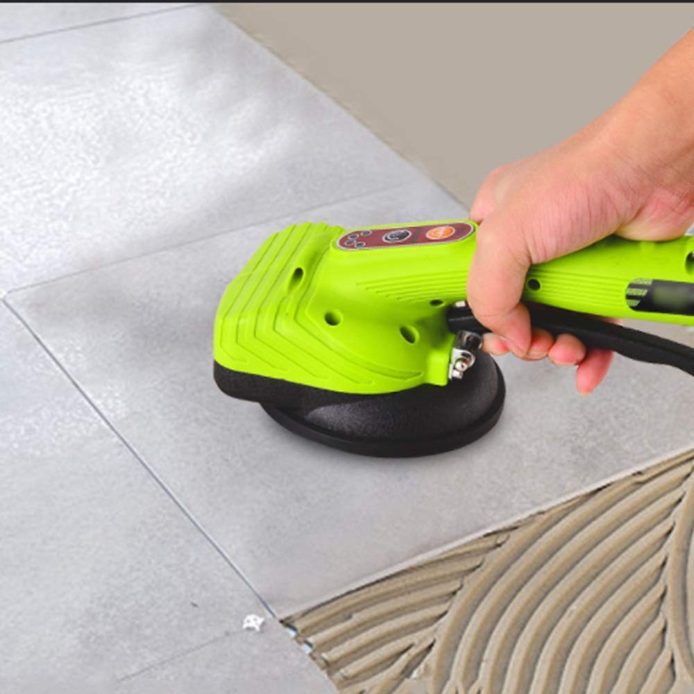 Electric Tile Vibrator Machine - Rechargeable Floor & Wall Tile Installation Tool for Home DIY Projects - Perfect for Bathroom, Kitchen & Backsplash Tiling (2 Battery Included)