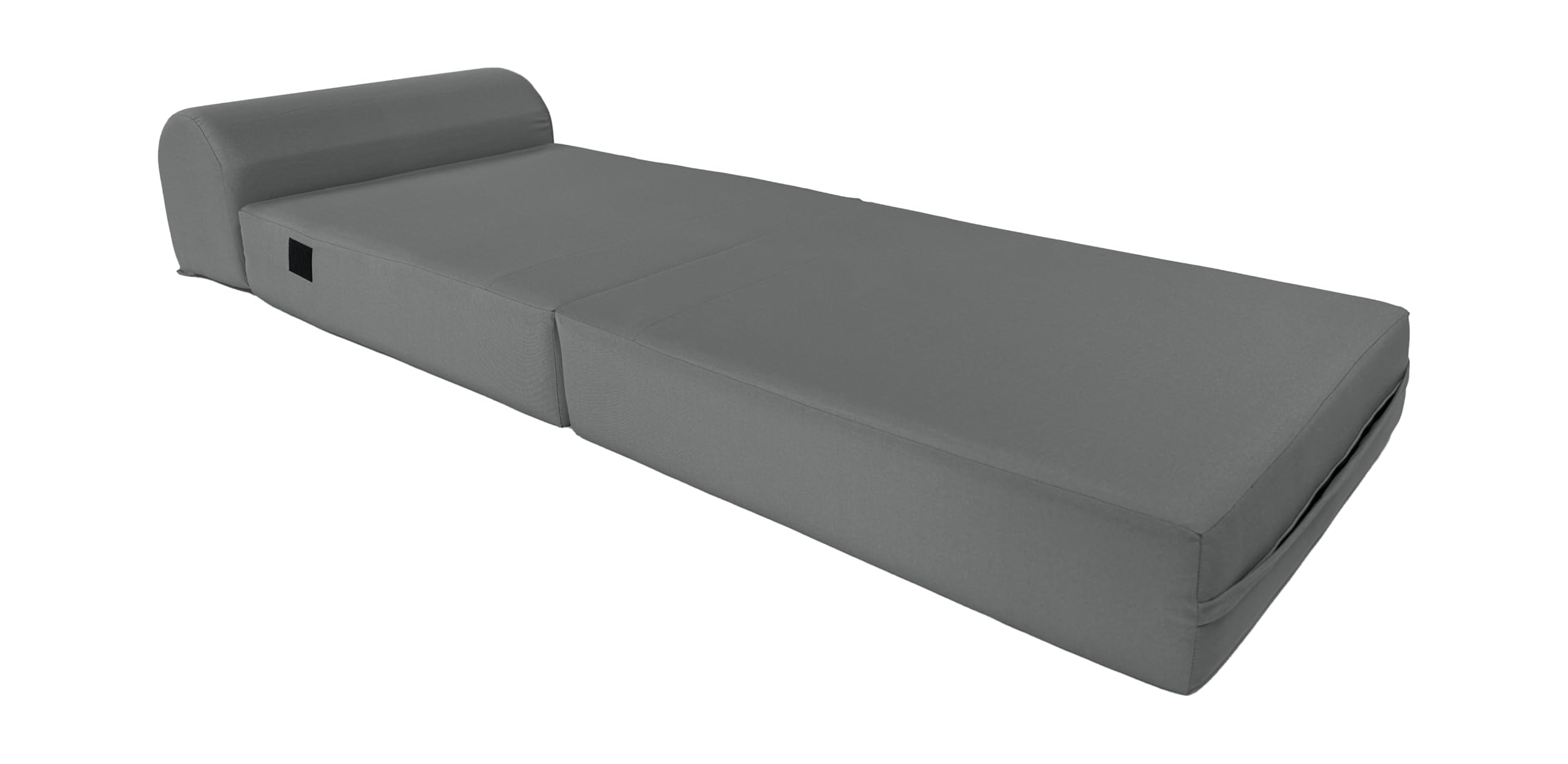 D&D Gray Futon Sleeper Chair - Foldable Convertible Sofa Bed with High Density Foam (70