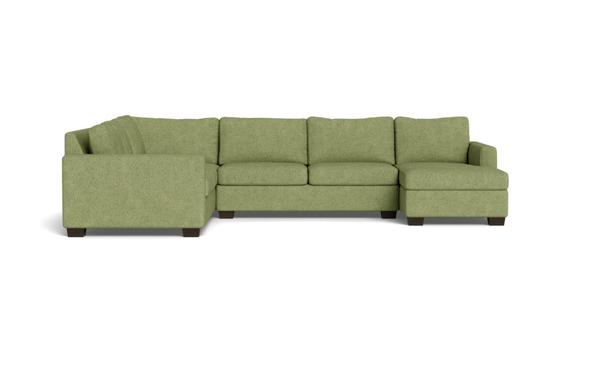 Track 141 Corner Sectional Sofa with Full Sleeper & Right Chaise - Modern L-Shaped Couch for Small Spaces, Living Room, Apartment & Home Theater Comfort