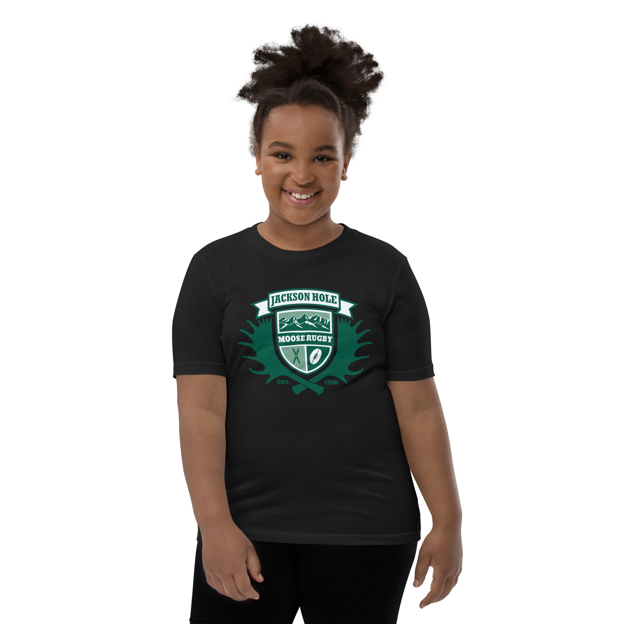 JH Moose Rugby Youth Social Tee - Comfortable Cotton T-Shirt for Boys & Girls - Perfect for Sports, School & Casual Wear