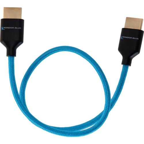 Kondor Blue Braided Ultra High Speed HDMI Cable 17ft - 4K 120Hz, 8K 60Hz, HDR, Ethernet - Durable Nylon Weave for Home Theater, Gaming, PC & TV Setup (Blue)