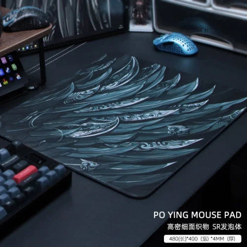 PoYing Large Gaming Mouse Pad - Non-Slip Rubber Base, Smooth Surface for PC & Laptop - Perfect for FPS, MOBA, and Office Work
