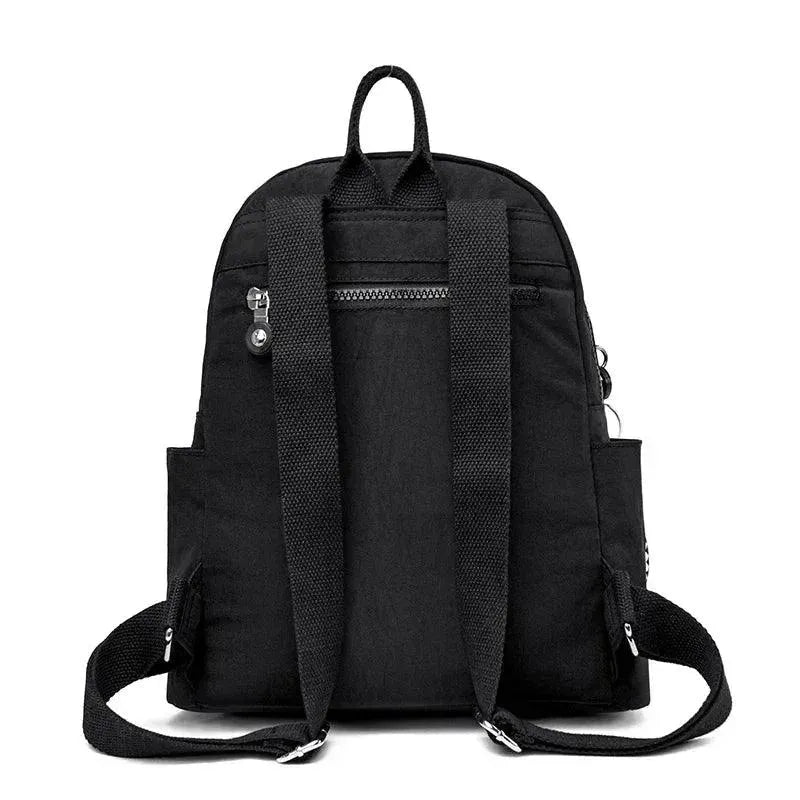 Waterproof Nylon Backpack for Teens - Lightweight School Backpack with USB Charging Port, Durable Travel Backpack for High School & College Students - Perfect for School, Travel & Outdoor Adventures