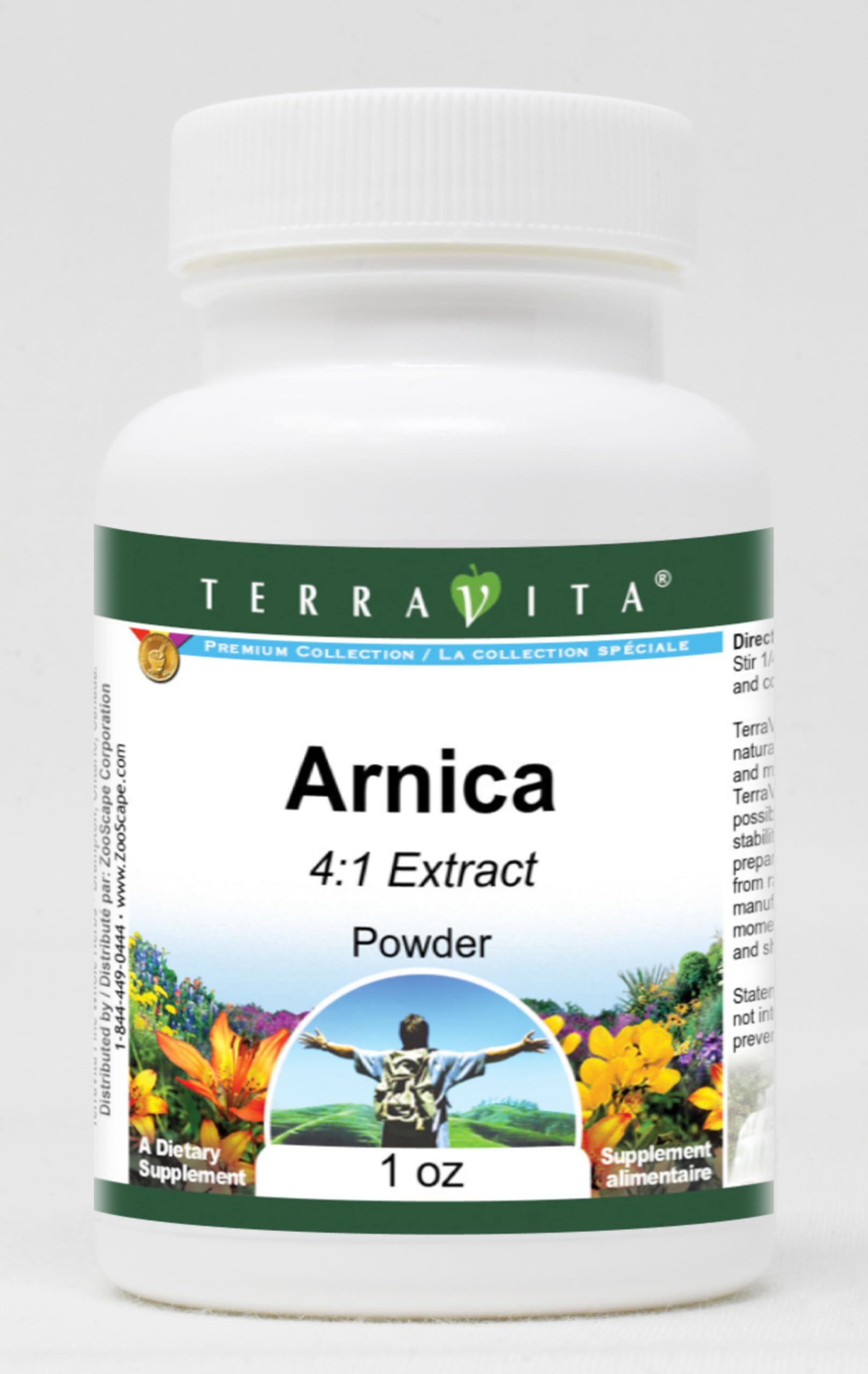 Organic Arnica Montana 4:1 Extract Powder - 1 oz (28g) | Herbal Supplement for Pain Relief & Bruise Healing | ZIN: 518998 | Perfect for Post-Workout Recovery & Natural First Aid