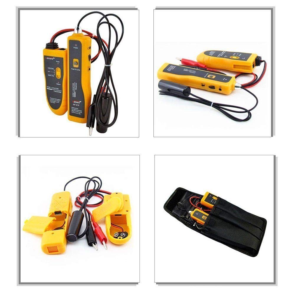 Noyafa NF816 Underground Wire Locator - Professional Cable Finder & Tracer for LAN, Earphone, and Electrical Wires | Ideal for Home Renovation, DIY Projects & Utility Maintenance