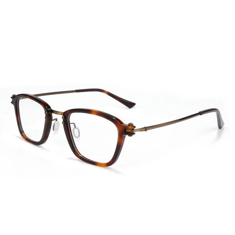 Aimee Women's Full Rim Square Titanium Acetate Eyeglasses Frame 945880 - Lightweight & Durable Eyewear for Work, Reading & Fashion
