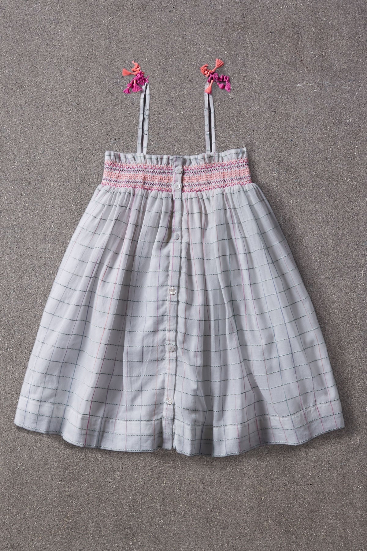 Nellystella Camila Girls' Space Dye Check Dress - Size 3 | Stylish & Comfortable Kids' Outfit for School, Parties & Everyday Wear