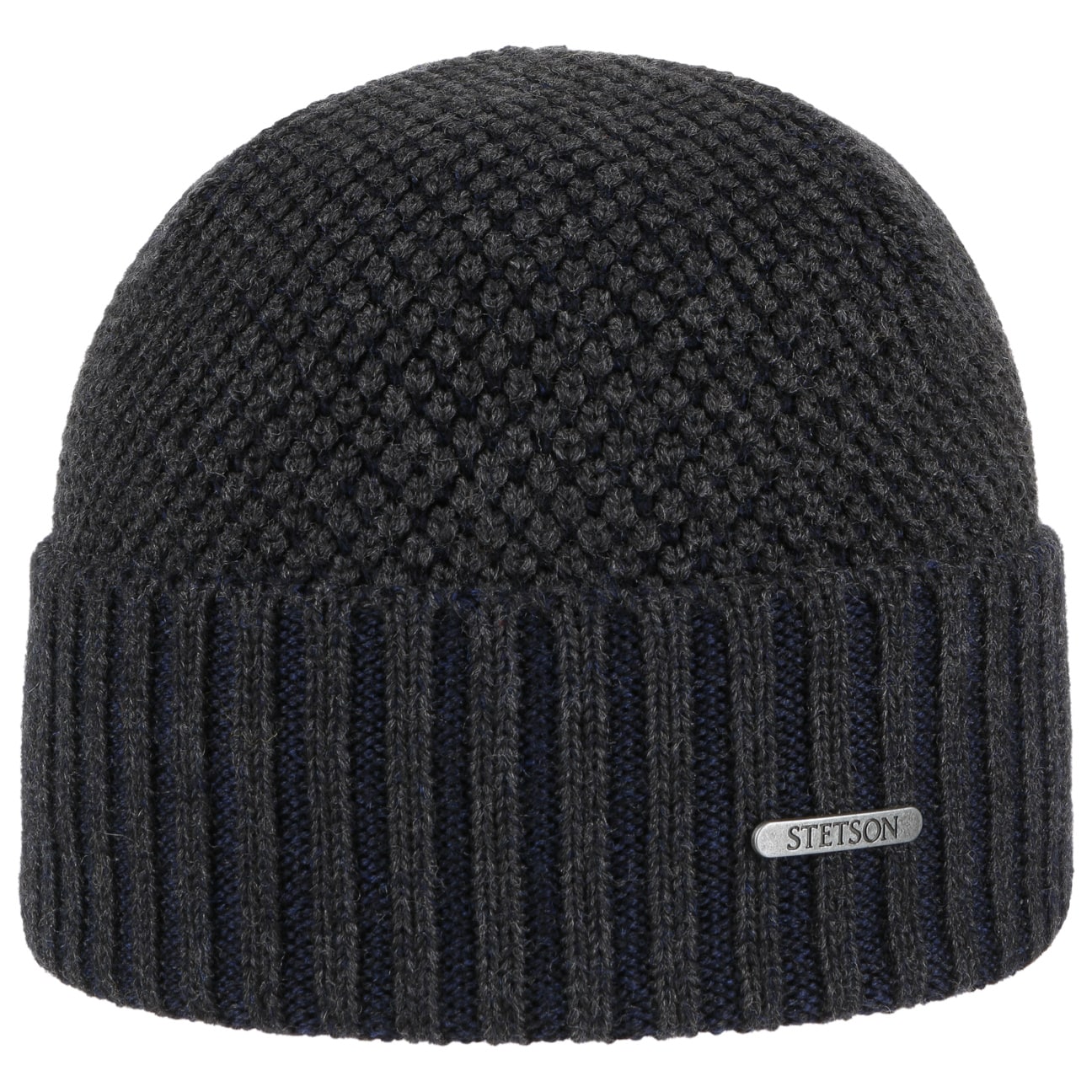 Stetson Tevida Merino Wool Beanie with Cuff - Warm Winter Hat for Men & Women - Perfect for Skiing, Hiking, and Outdoor Activities