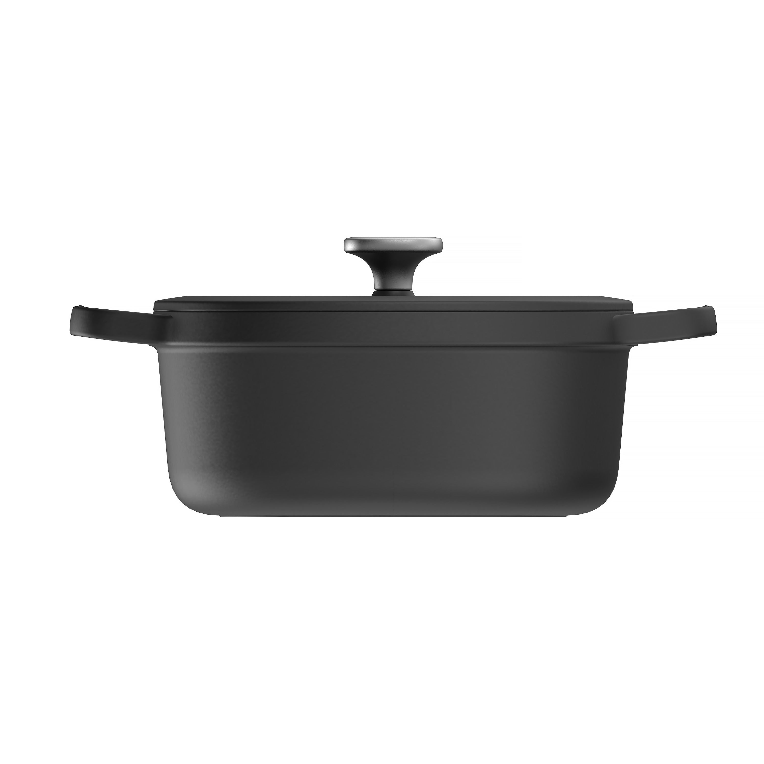 BergHOFF Leo Graphite 5-Quart Enameled Cast Iron Oval Stockpot with Lid – 10.75 Inch Dutch Oven for Soups, Stews & Braising – Perfect for Stovetop, Oven & Serving