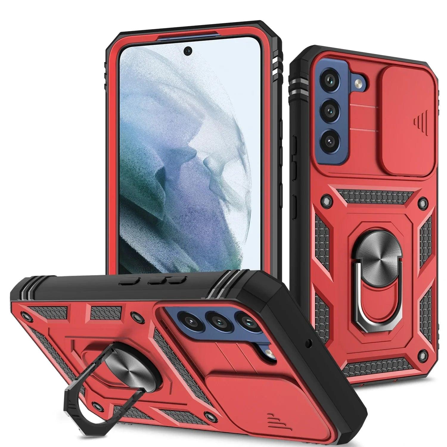 Samsung Galaxy S24 Ring Holder Protective Case - Slim Grip & Anti-Slip Design for Secure Phone Handling - Perfect for Workouts, Commuting, and Everyday Use
