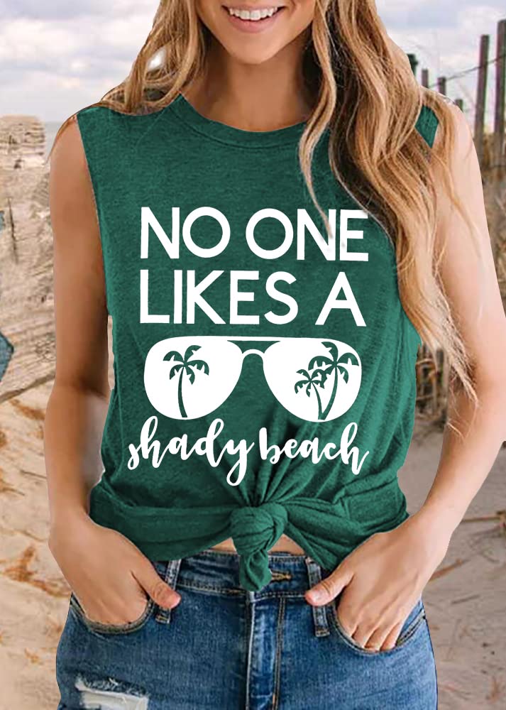 Women's Summer Beach Tank Tops - Sleeveless Graphic Hawaiian Vacation Shirts for Casual Wear, Pool Parties & Tropical Getaways