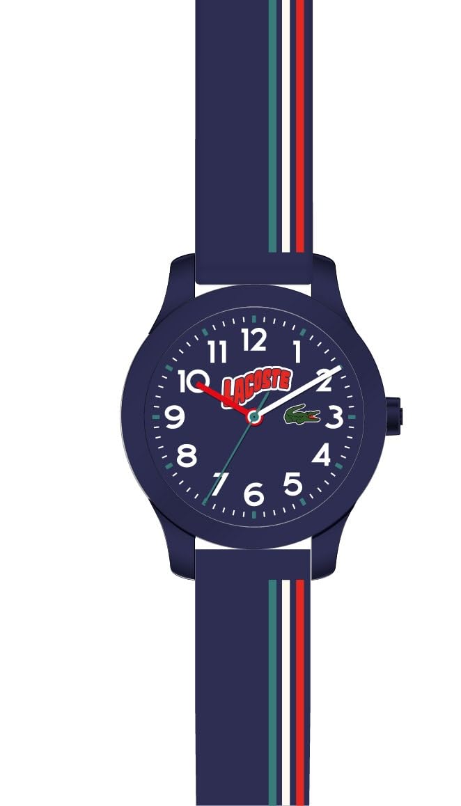 Lacoste Kids Analog Quartz Watch with Soft Silicone Strap 2030028 - Waterproof & Durable for School, Sports & Everyday Wear