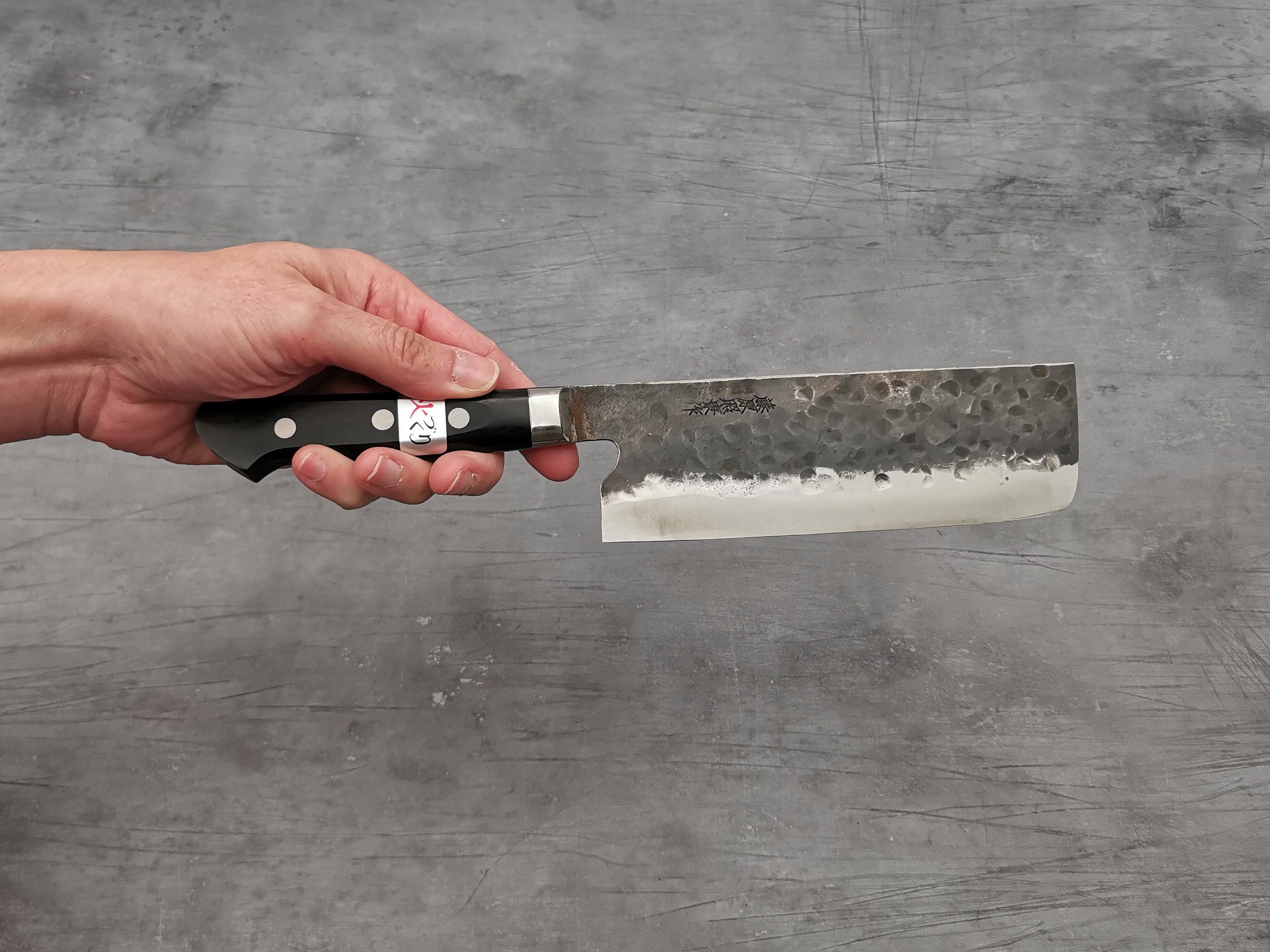 Premium Fujiwara Denka Nakiri Knife - Japanese High-Carbon Steel Vegetable Knife for Professional Chefs & Home Cooking - Perfect for Slicing, Dicing & Chopping Vegetables