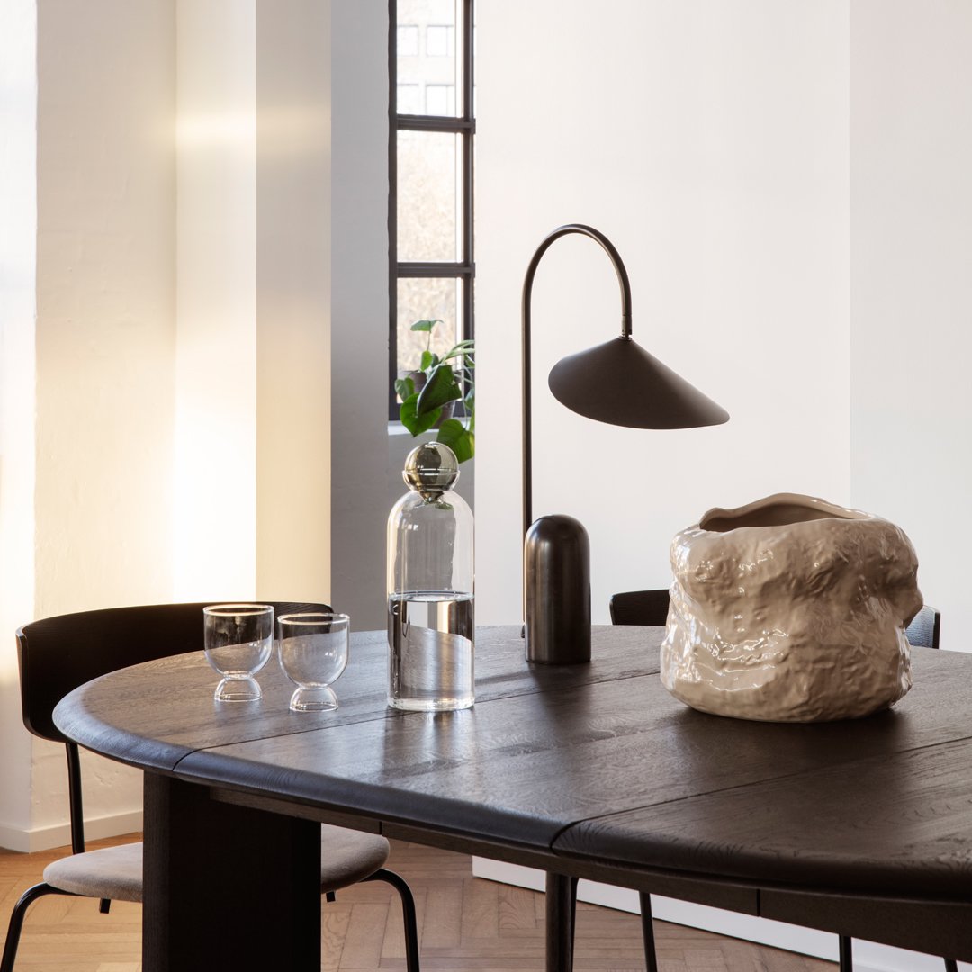 Ferm Living Arum Table Lamp - Modern Scandinavian Design LED Bedside Lamp for Living Room, Bedroom & Office Decor