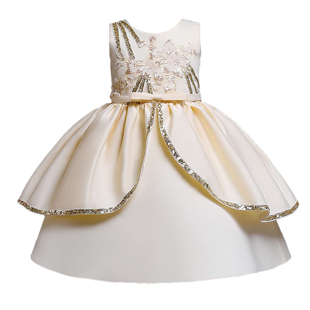 VEOAY Toddler Girl Fancy Flower Girl Dress - Puffy Tutu Birthday Party Dress for Ages 3-10T | Perfect for Weddings, Pageants, Photo Shoots & Special Occasions