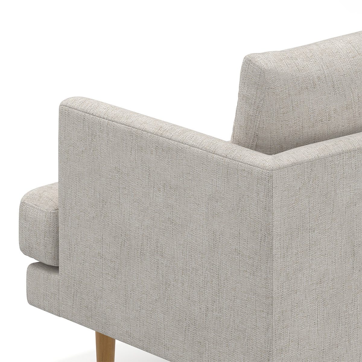 Jaspa Linen Armchair - Modern Comfortable Lounge Chair for Living Room, Bedroom & Office - Perfect for Relaxing, Reading & Home Decor