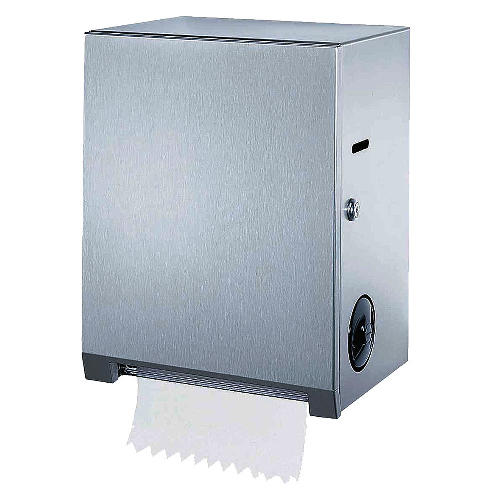 Bobrick B2860 Commercial Roll Paper Towel Dispenser - Surface Mount Stainless Steel for Restrooms, Kitchens & Offices