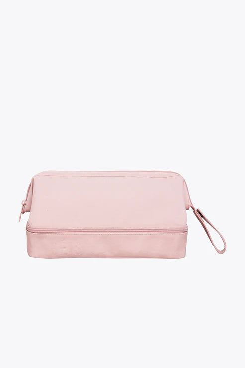 Premium Dopp Kit Travel Bag in Atlas Pink - Perfect for Men's & Women's Toiletries Organization on Trips, Gym, or Camping