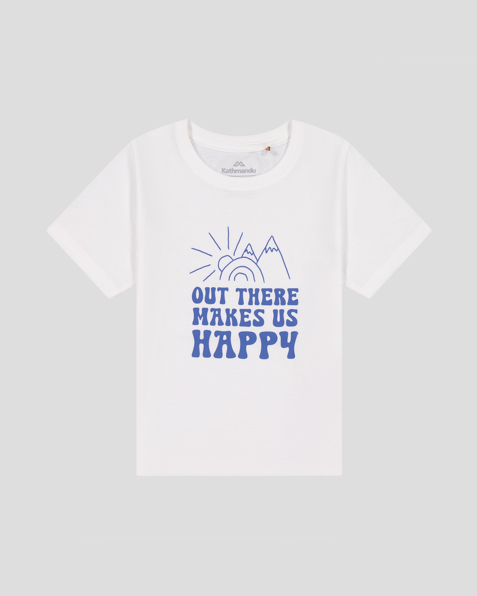 Happy Kids Organic Cotton T-Shirt - Soft & Comfortable White Tee for Boys & Girls - Perfect for Playtime, School & Everyday Wear