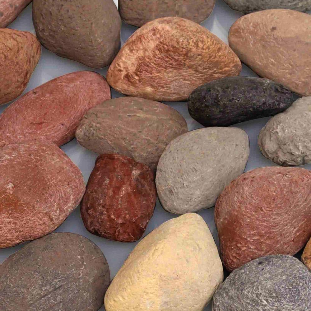 Empire Comfort Systems Ceramic Fiber Decorative Rocks - Medium Assortment for Gas Fireplace, Fire Pit & Outdoor Heating - Natural-Looking Faux Stones for Realistic Flame Effect