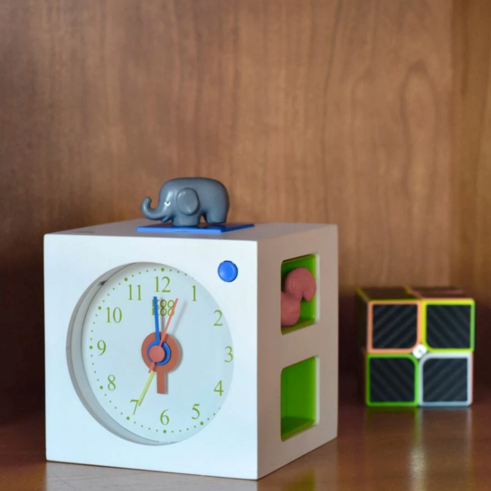 Koo Koo Kids Alarm Clock - White | Night Light & Sleep Trainer for Children's Bedrooms | Perfect for Bedtime, Nap Time & Morning Wake-Up Routine