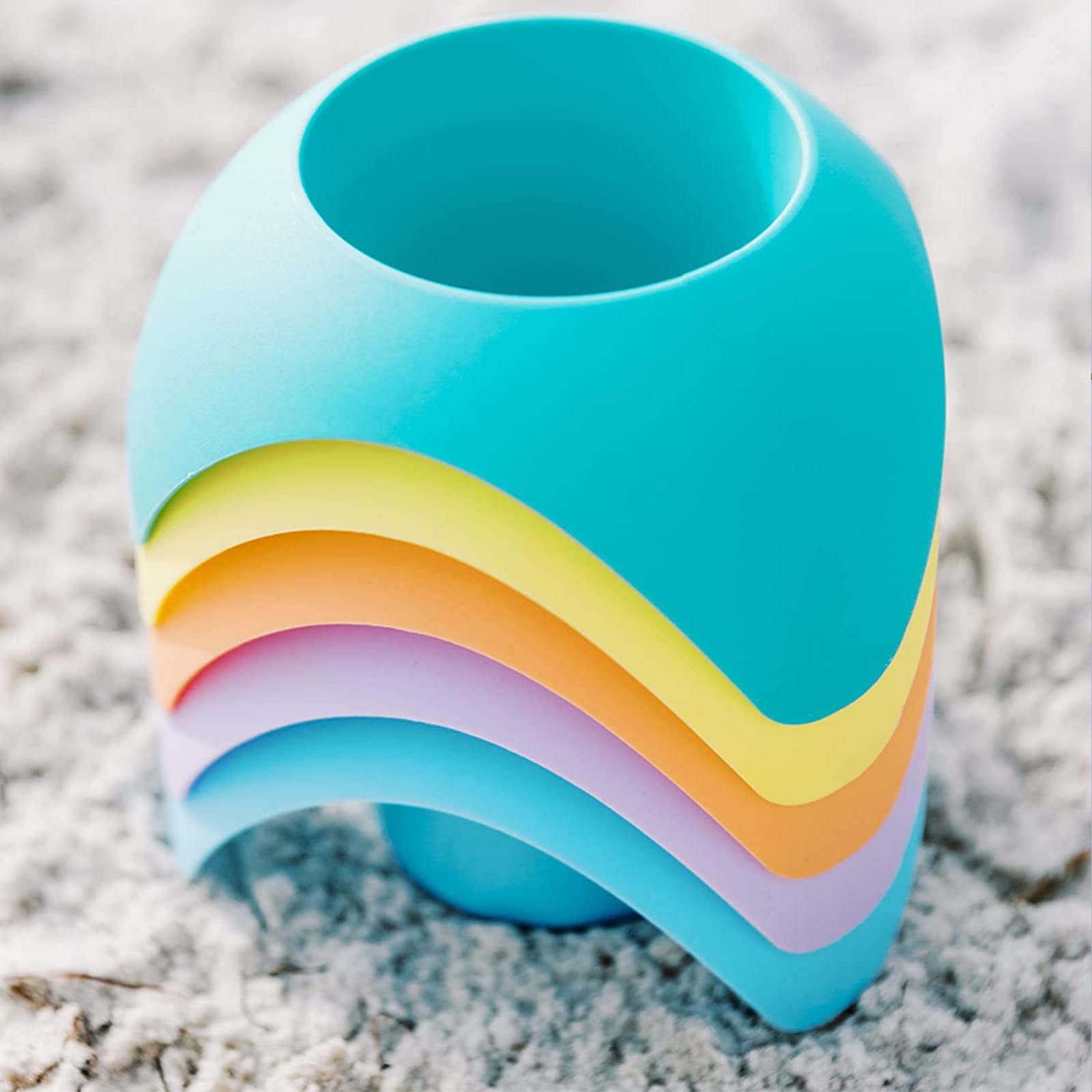 5/10 Pack Beach Sand Coasters - Multifunctional Drink Holder for Beverages, Phone & Sunglasses | Portable Cup Stand for Beach, Pool, Picnic & Outdoor Activities
