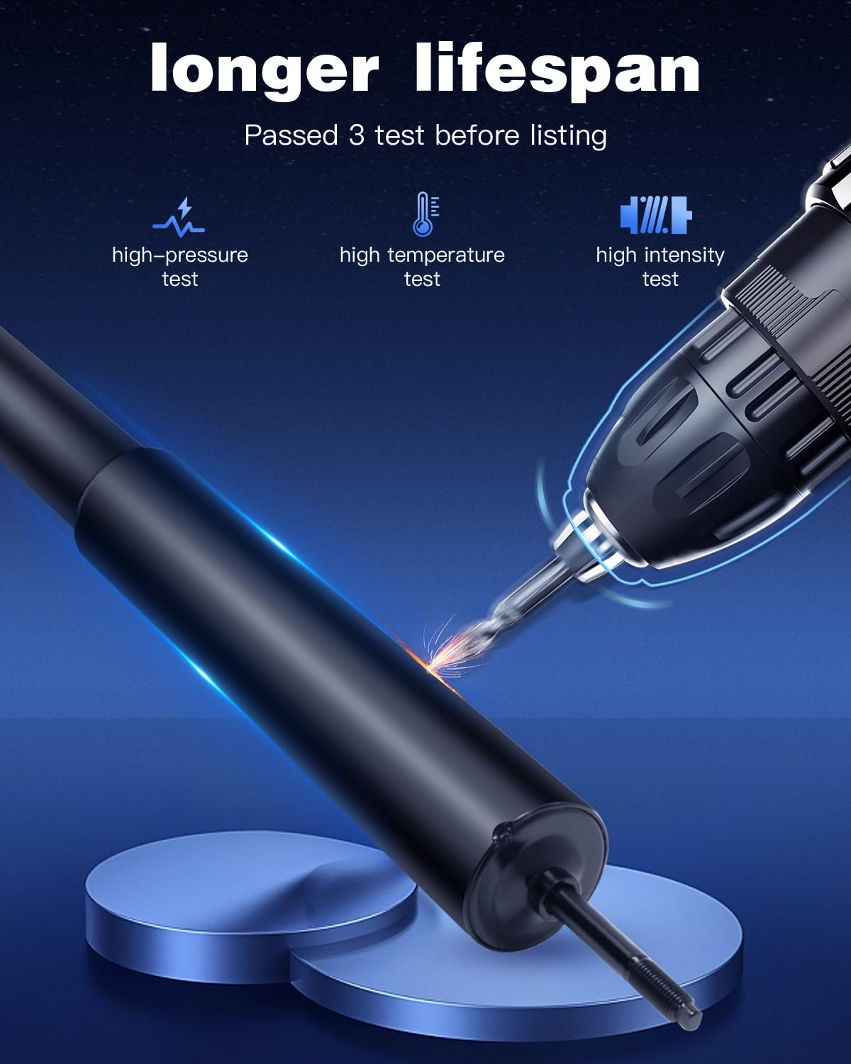 ECCPP Gas Rear Shock Absorbers for 2008-2012 Ford Escape, 2008-2011 Mazda Tribute & Mercury Mariner - Pair (Part #349101) - Smooth Ride & Enhanced Stability for Off-Roading, Towing & Daily Commuting