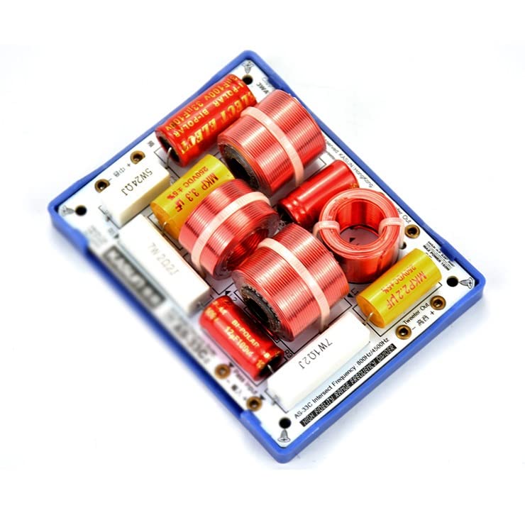 160W 3-Way HiFi Speaker Crossover - Independent Treble, Midrange & Bass Filter Frequency Divider (2PCS) - Perfect for Home Audio, Car Stereo & DIY Speaker Projects